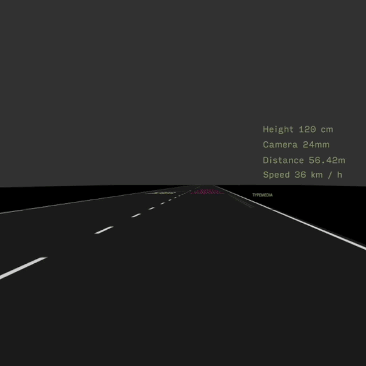 Simulation of Entorno Roadmark in a virtual environment