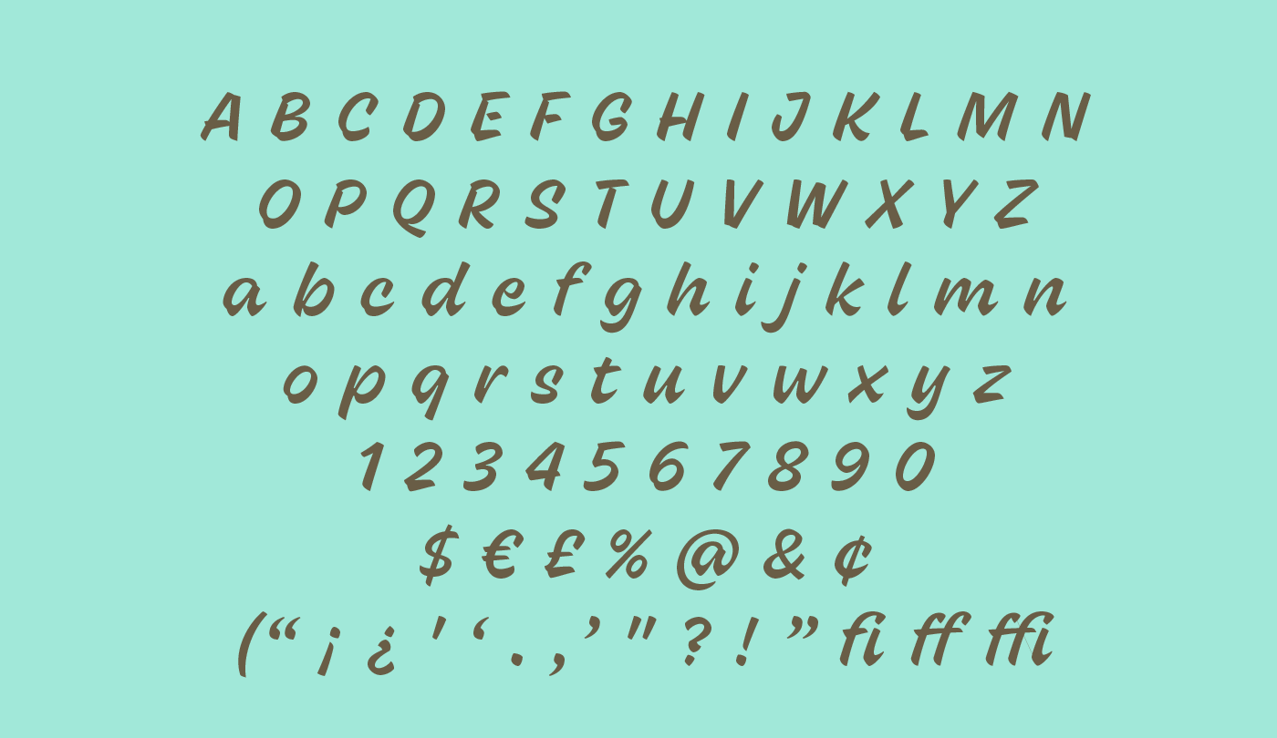 Tejuino character set